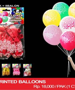 Flower Printed Balloons