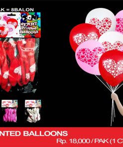 HEART PRINTED BALLOONS