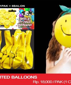 SMILE PRINTED BALLOONS