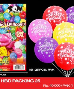 BALON 12" HBD PACKING 25