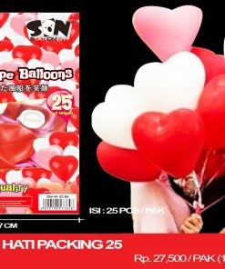 BALON 12" HATI PACKING 25