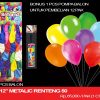 BALON 12" METALIC RENTENG 50
