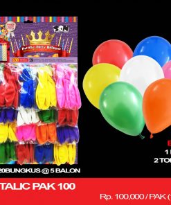 BALON METALIC PAK 100