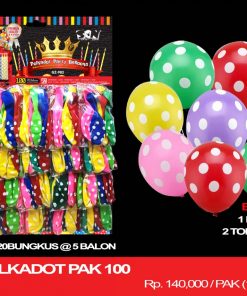 BALON POLKADOT PAK 100
