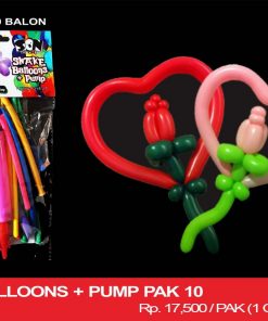SNAKE BALLOONS + PUMP PAK 10