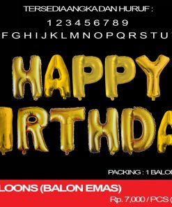 GOLD BALLOONS (BALON EMAS)