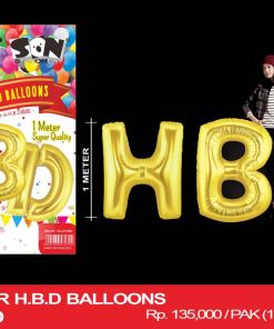ONE METER H.B.D BALLOONS