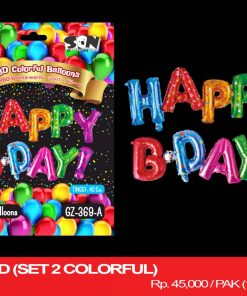 BALON HBD (SET 2 COLORFUL)