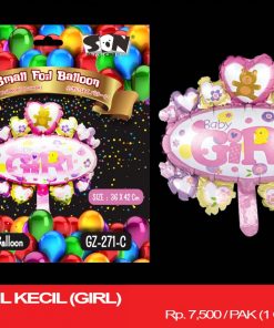 BALON FOIL KECIL (GIRL)