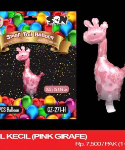 BALON FOIL KECIL (PINK GIRAFE)