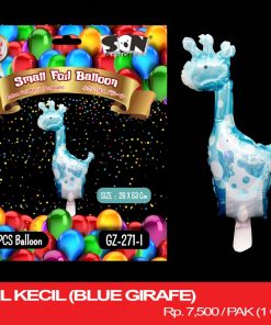 BALON FOIL KECIL (BLUE GIRAFE)