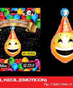 BALON FOIL KECIL (EMOTICON)
