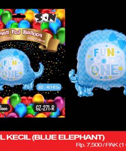 BALON FOIL KECIL (BLUE ELEPHANT)
