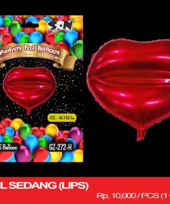 BALON FOIL SEDANG (LIPS)