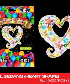 BALON FOIL SEDANG (HEART SHAPE)