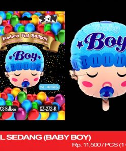 BALON FOIL SEDANG (BABY BOY)