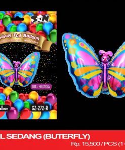 BALON FOIL SEDANG (BUTTERFLY)