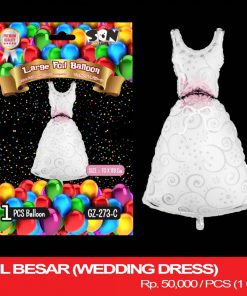 BALON FOIL BESAR (WEDDING DRESS)