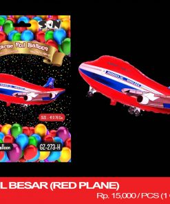 BALON FOIL BESAR (RED PLANE)