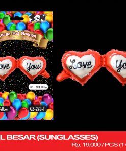 BALON FOIL BESAR (SUNGLASSES)