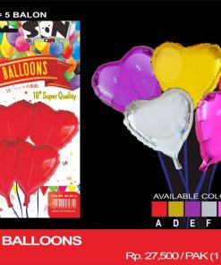 18" HEART BALLOONS