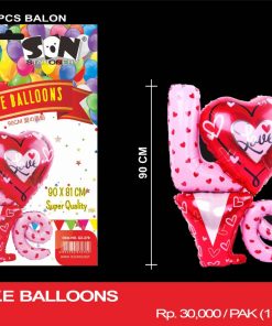 90 CM L.O.V.E BALLOONS