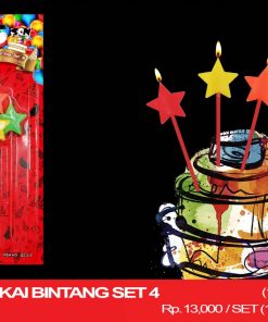 LILIN TANGKAI BINTANG SET 4