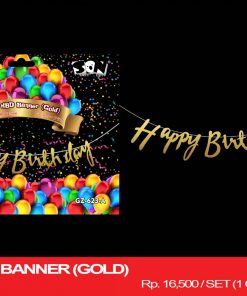 2 PCS HBD BANNER (GOLD)