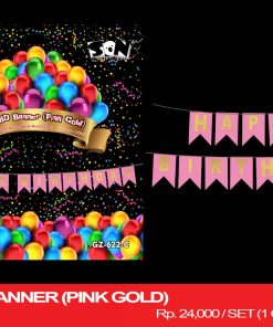BIG HBD BANNER (PINK GOLD)