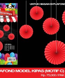 HIASAN PLAFOND MODEL KIPAS (MOTIF C)