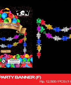 METALLIC PARTY BANNER (F)