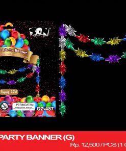 METALLIC PARTY BANNER (G)
