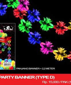 METALLIC PARTY BANNER (TYPE D)
