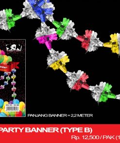 METALLIC PARTY BANNER (TYPE B)