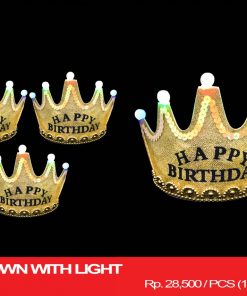 GOLD CROWN WITH LIGHT