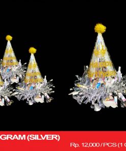 TOPI HOLOGRAM (SILVER)