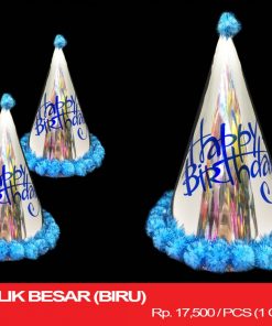 TOPI METALIK BESAR (BIRU)