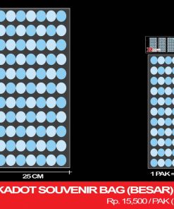 BLUE POLKADOT SOUVENIR BAG (KECIL)