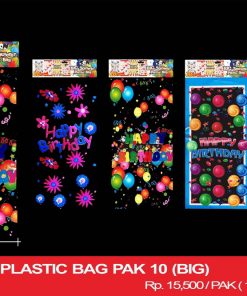 SOUVENIR PLASTIC BAG PAK 10 (SMALL)